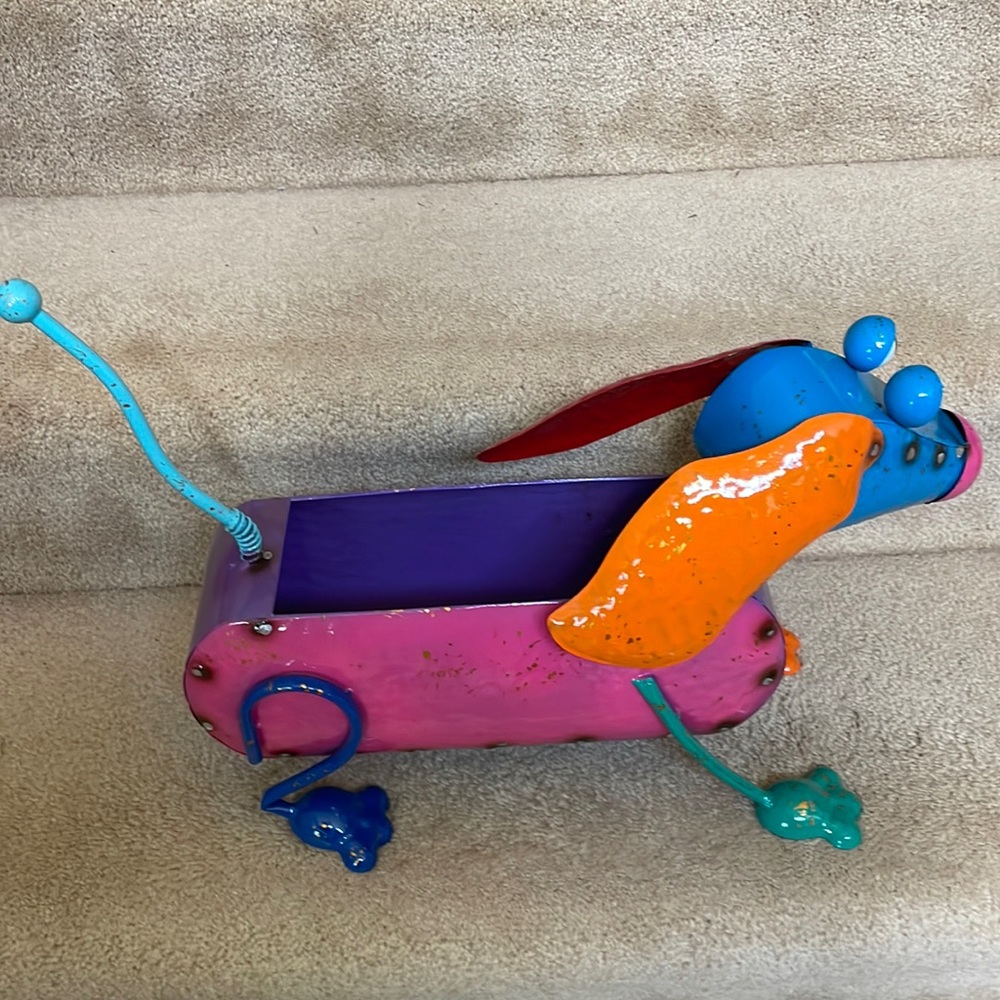 Dachshund Continental art 24 inch indoor outdoor garden planter - Picture 3 of 11